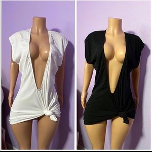 Sexy Tied T-Shirt Dress